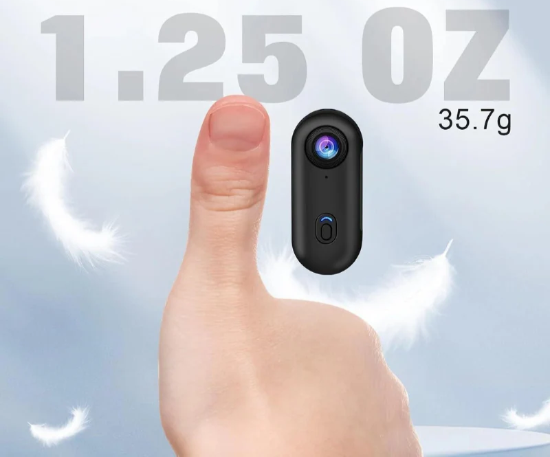 Hexton | 4K 128 GB UHD Mini-Kamera na ciało | Twój niezawodny partner do nagrywania bez użycia rąk