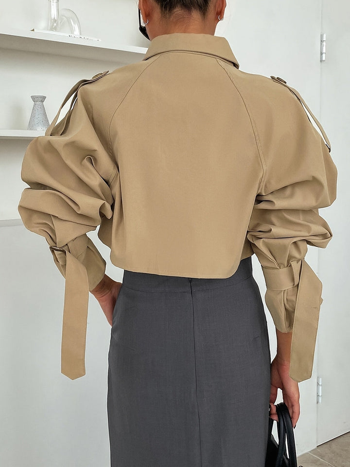 Jacke Damen | Übergangsjacke für Frauen im Modischen Cropped Stil