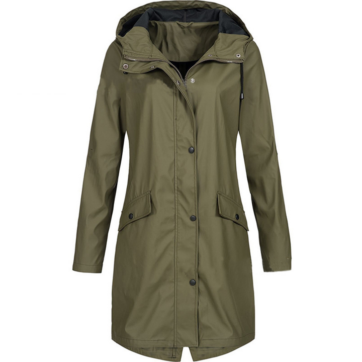 Jacke Damen | Wasserdichte Lange Jacke für Alle Jahreszeiten