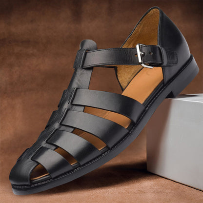 Herren Offene Leder Sandalen | Klassisch