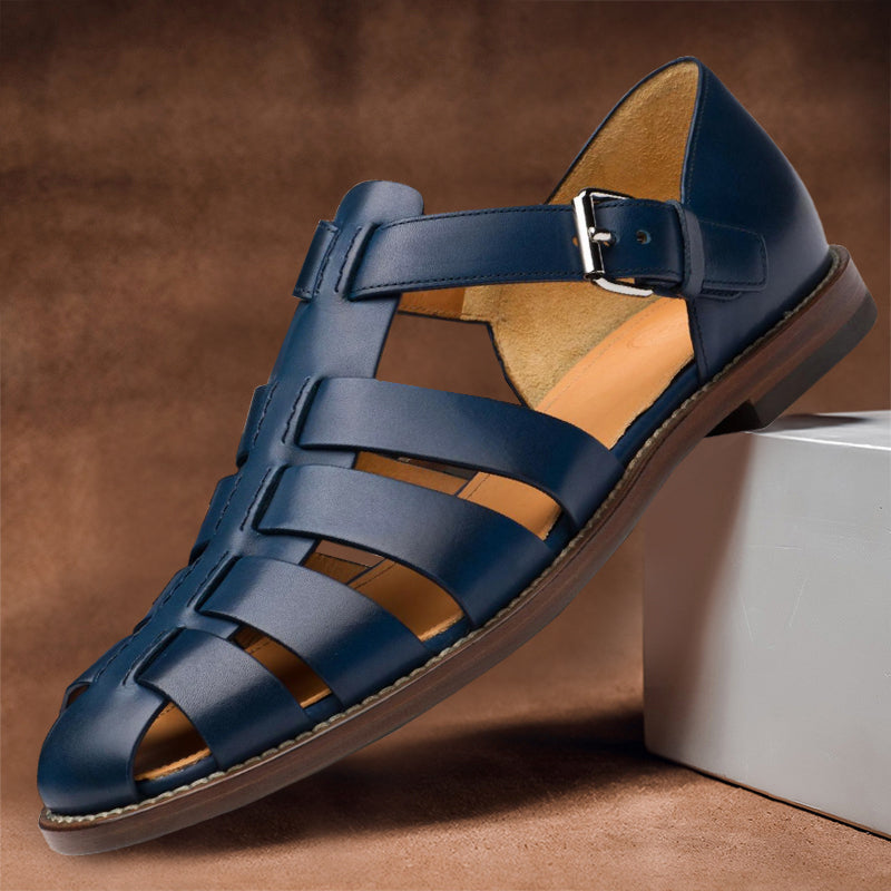 Herren Offene Leder Sandalen | Klassisch