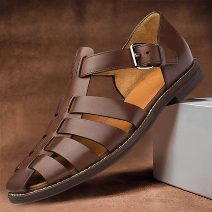 Herren Offene Leder Sandalen | Klassisch