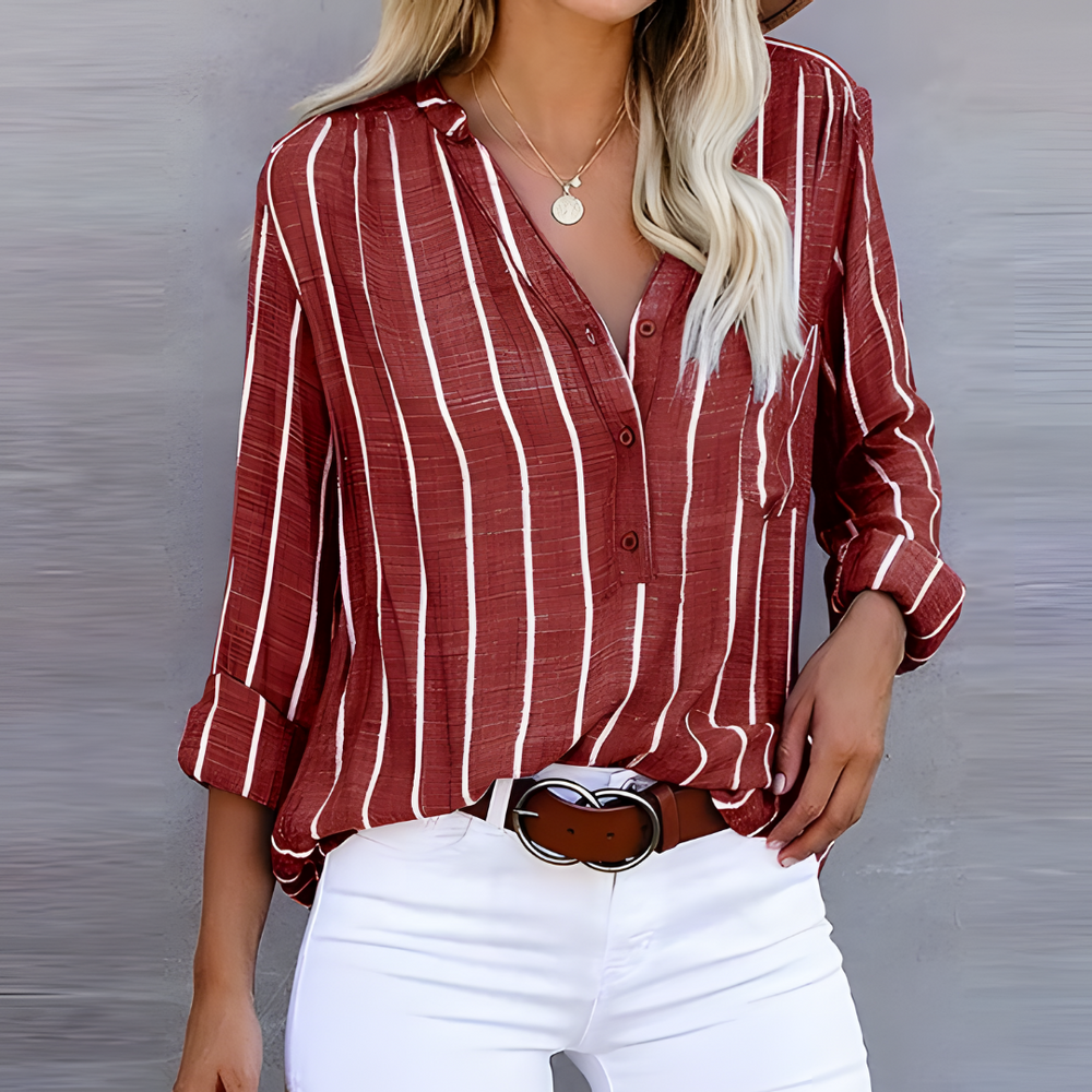 Jantien | Trendy gestreifte Damenbluse 1