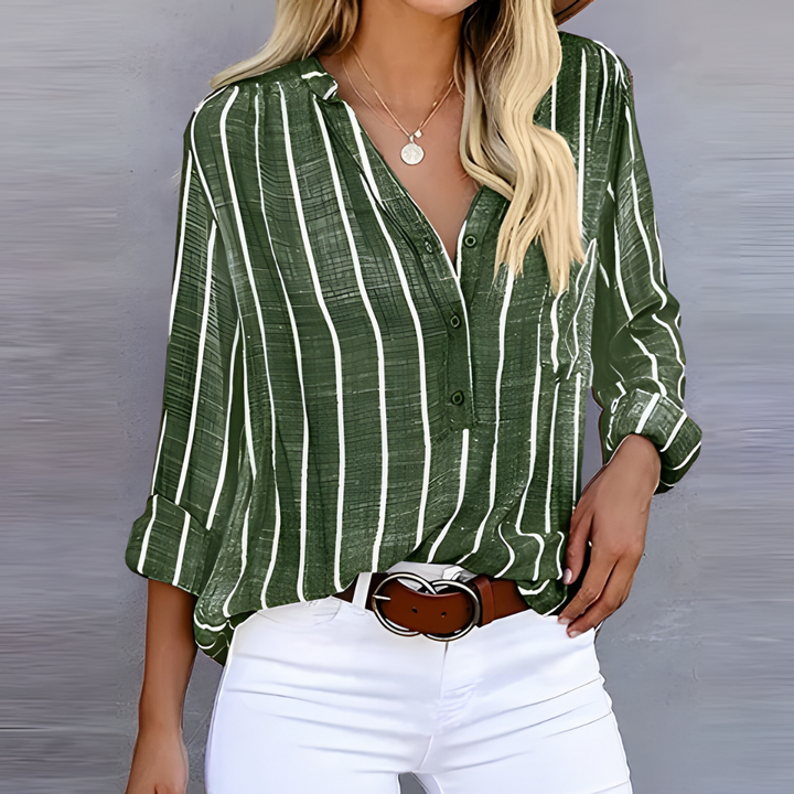 Jantien | Trendy gestreifte Damenbluse 3