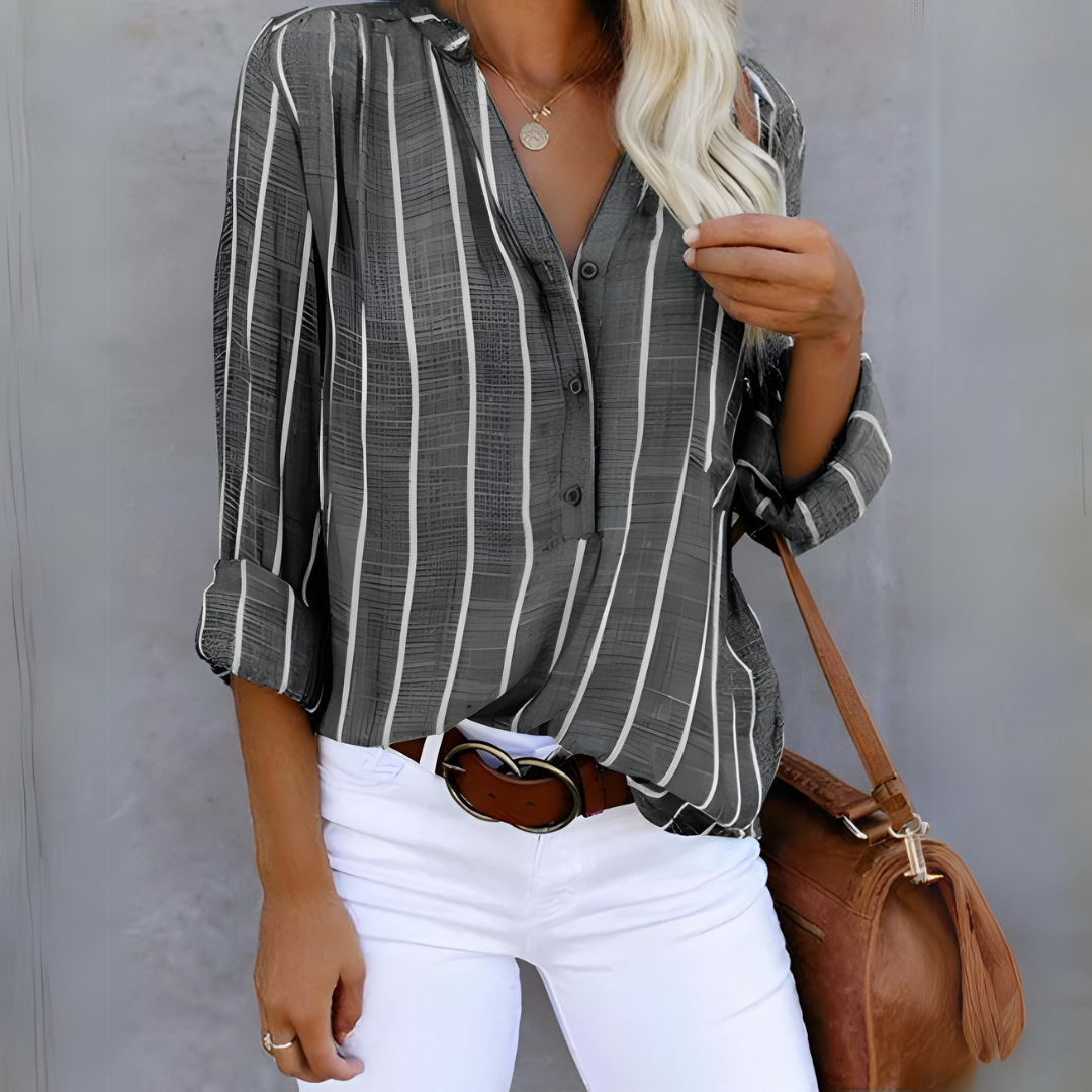 Jantien | Trendy gestreifte Damenbluse 4