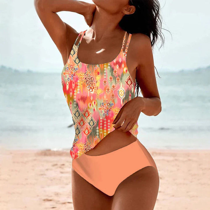 Josie | Zweiteiliges Tankini-Set für Damen mit Boho-Print | Slim Fit 3