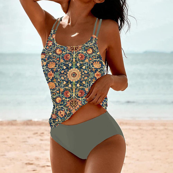 Josie | Zweiteiliges Tankini-Set für Damen mit Boho-Print | Slim Fit 4