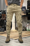 Herren-Cargohose mit aufgesetzten Taschen vorne | Schlank Passform