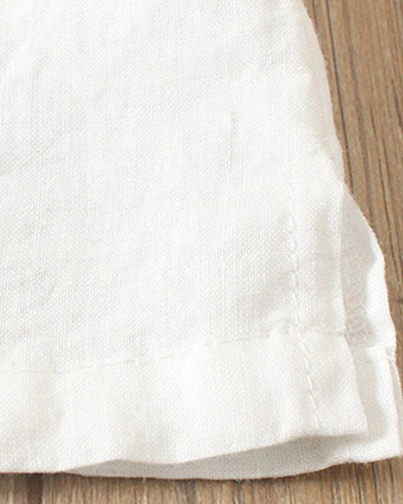 Kelly | Unifarbenes Kurzarm-Bluse mit Rundhalsausschnitt 6
