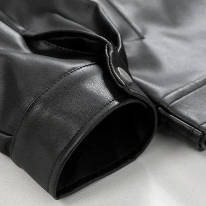 Kevin Kunstlederjacke | Herren Herbst Oversize Jacke