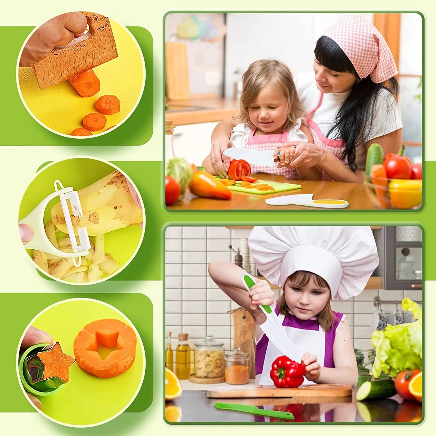 Kinder Küchenmesser-Set für kleine Köche