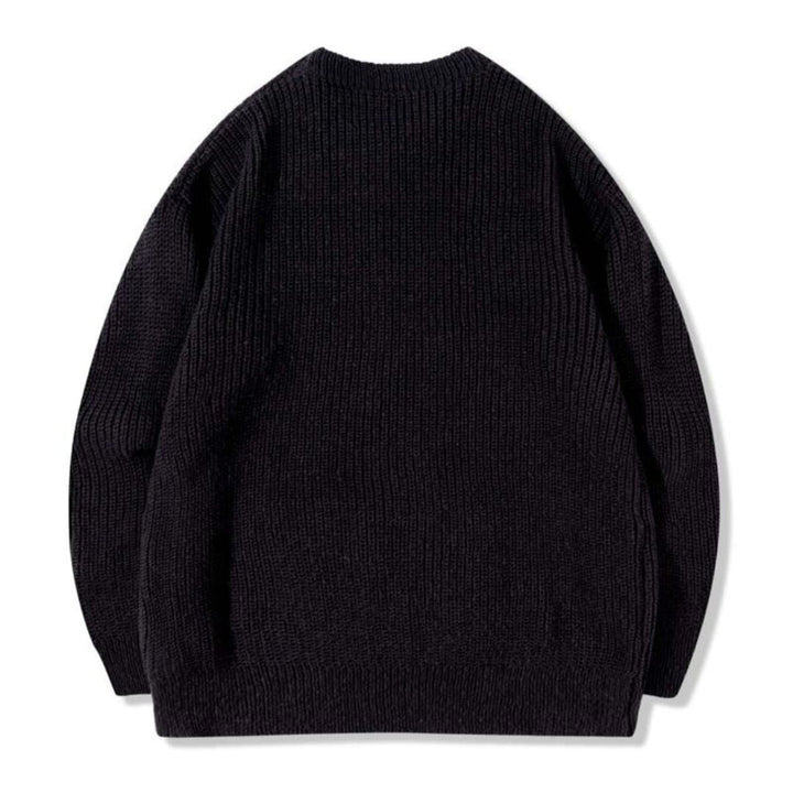 Klassischer Pullover mit Rundhalsausschnitt