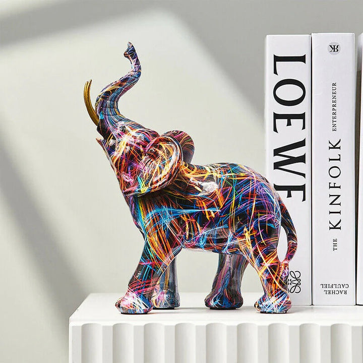 Künstlerische Elefanten-Graffiti-Figur 1