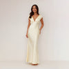 Lucyna | Robe longue femme avec décolleté en V