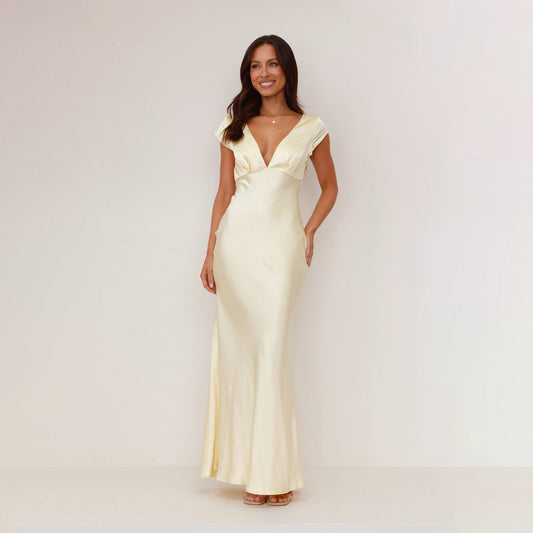 Lucyna | Rochie maxi damă cu decolteu în V