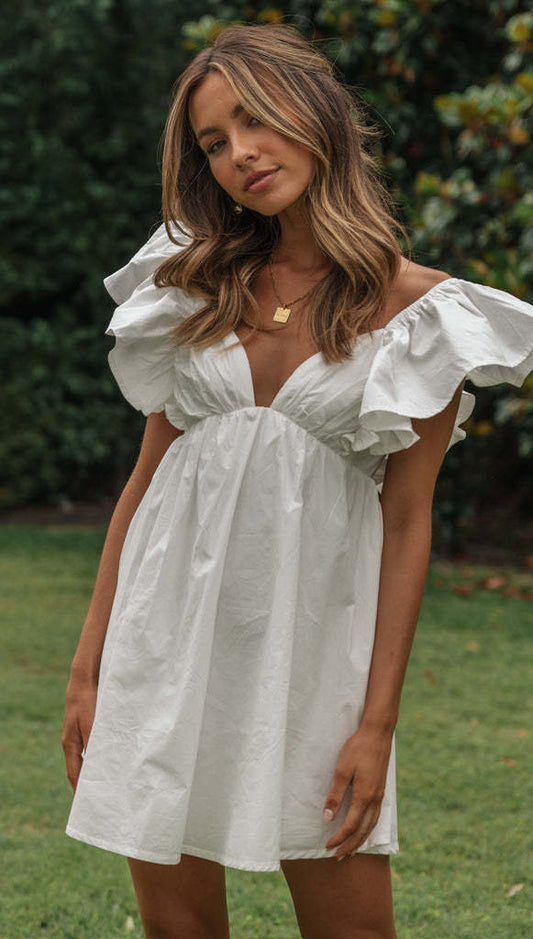 Lena | Mini Dress with Ruffle Sleeves