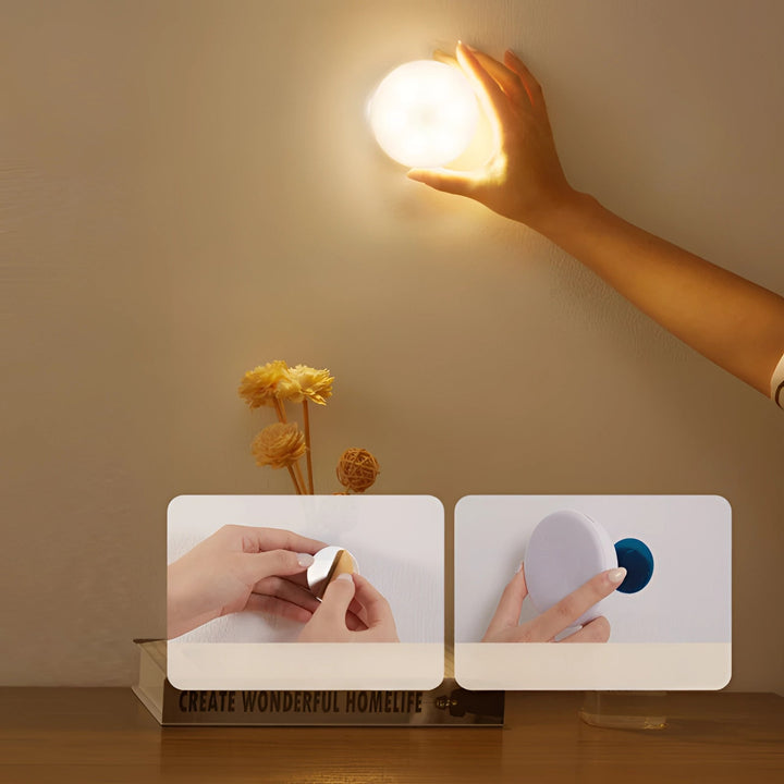 LED-Bewegungsmelderleuchte – kabellos, wiederaufladbar, energieeffizient 