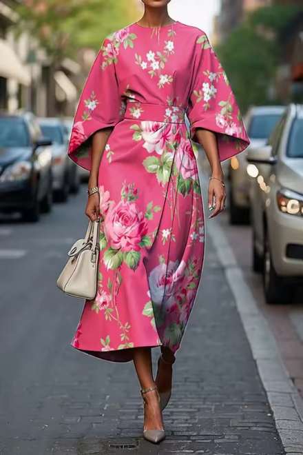 Liora | Women's Floral Print Flowing Dress