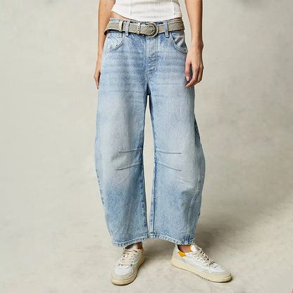 Women's High Waist Tapered Leg Casual Pants | Button Closure