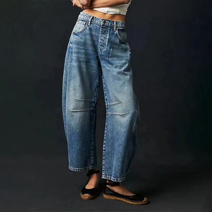 Women's High Waist Tapered Leg Casual Pants | Button Closure