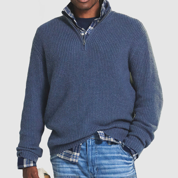 Langer Trucker-Pullover für Herren | Warm