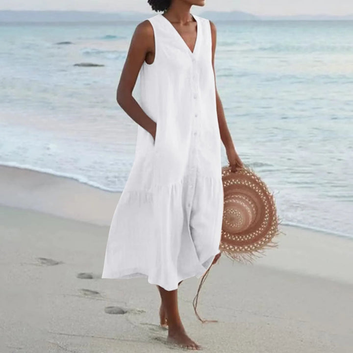 Lena | Kleid mit V-Ausschnitt 0