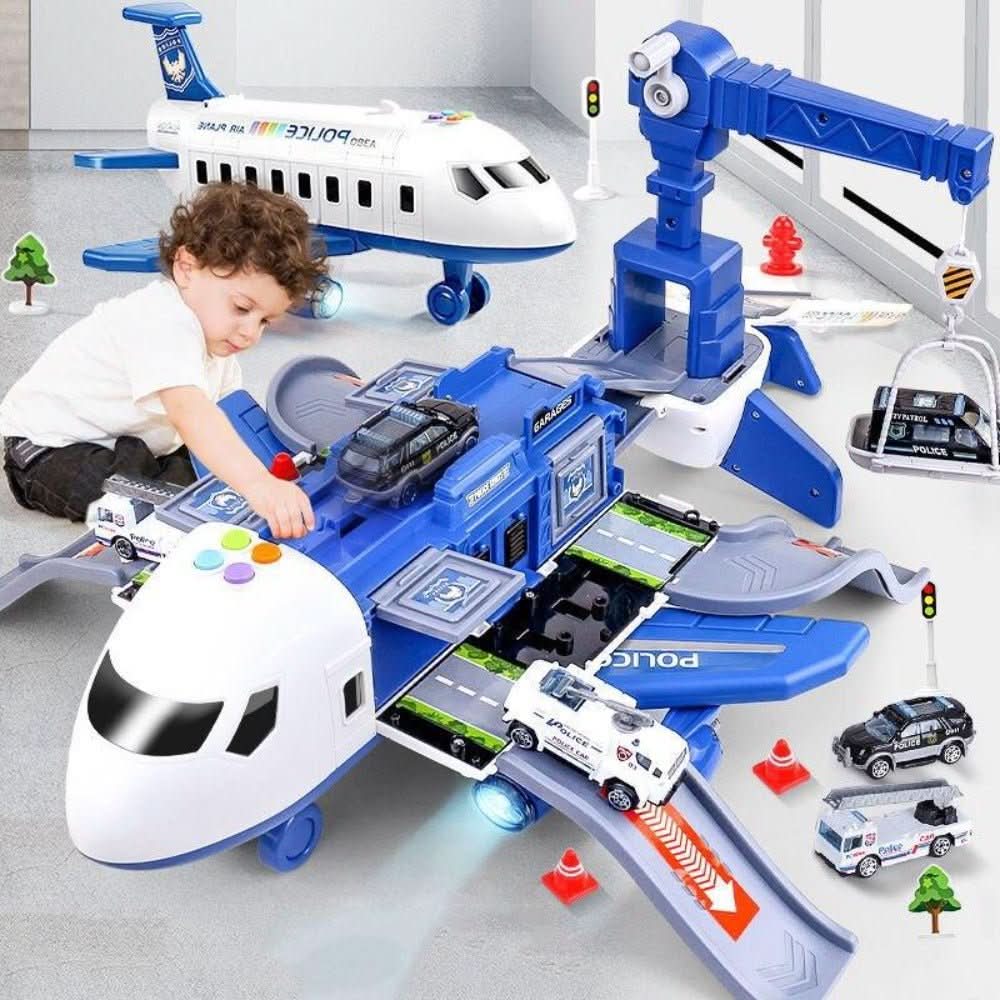 Lernspielzeug Flughafen mit Flugzeug, Autos und Zubehör 0
