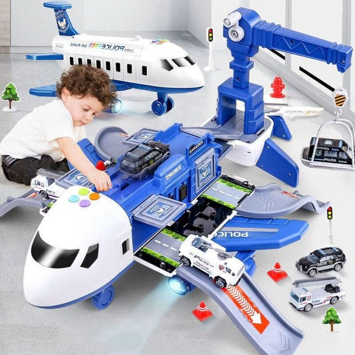 Lernspielzeug Flughafen mit Flugzeug, Autos und Zubehör 0