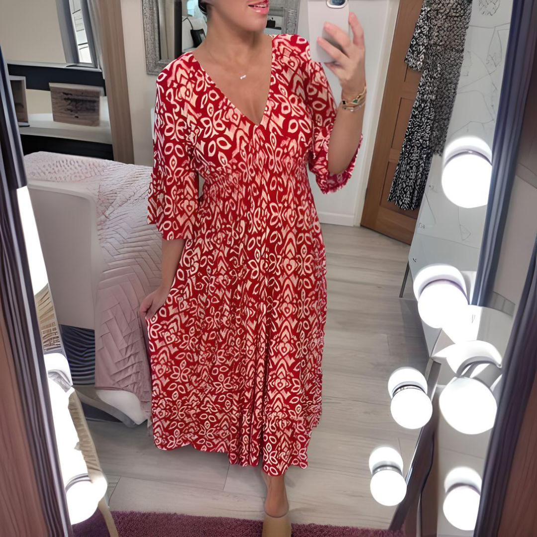 Lillia - Boho-Kleid mit Print 0