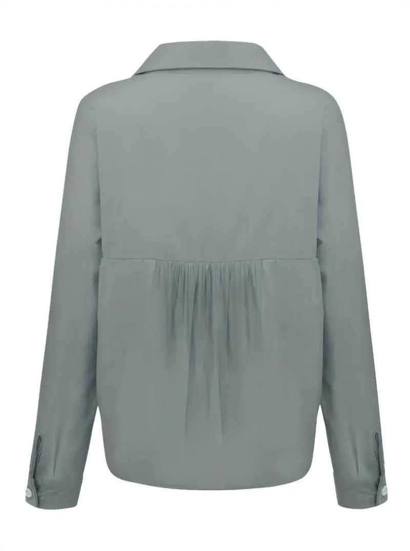 Laura | Damen Bluse mit Knopfleiste