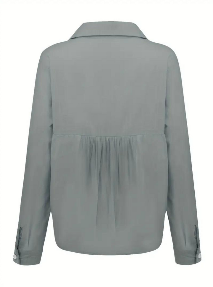Laura | Damen Bluse mit Knopfleiste