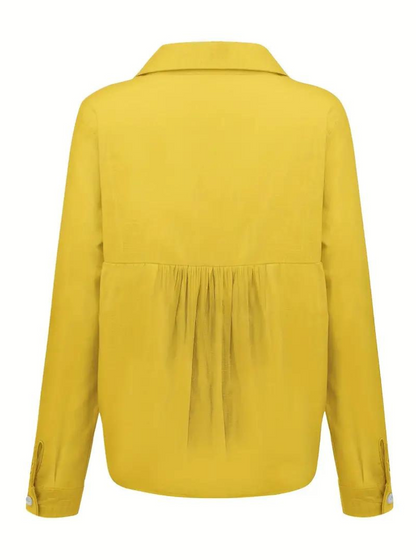 Laura | Damen Bluse mit Knopfleiste
