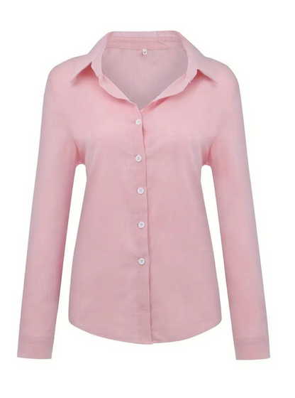 Laura | Damen Bluse mit Knopfleiste