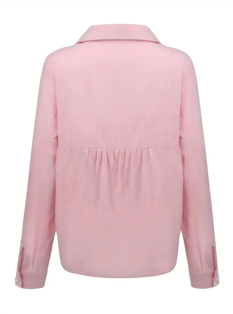 Laura | Damen Bluse mit Knopfleiste
