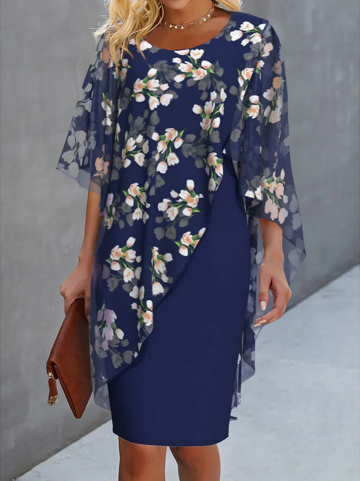 Lyanna | Florales Chiffon-Damenkleid 0