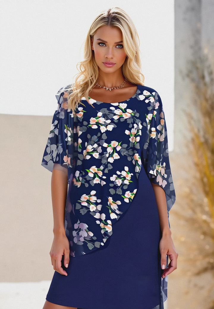Lyanna | Florales Chiffon-Damenkleid 1