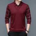 Herren Hemd mit langen Ärmeln und karierten Ärmeln | Casual Wear
