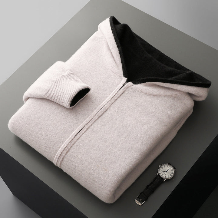 Herren Langarm Hoodie Mit Reißverschluss | Freizeitstil