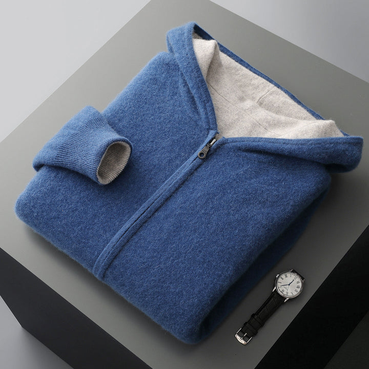 Herren Langarm Hoodie Mit Reißverschluss | Freizeitstil