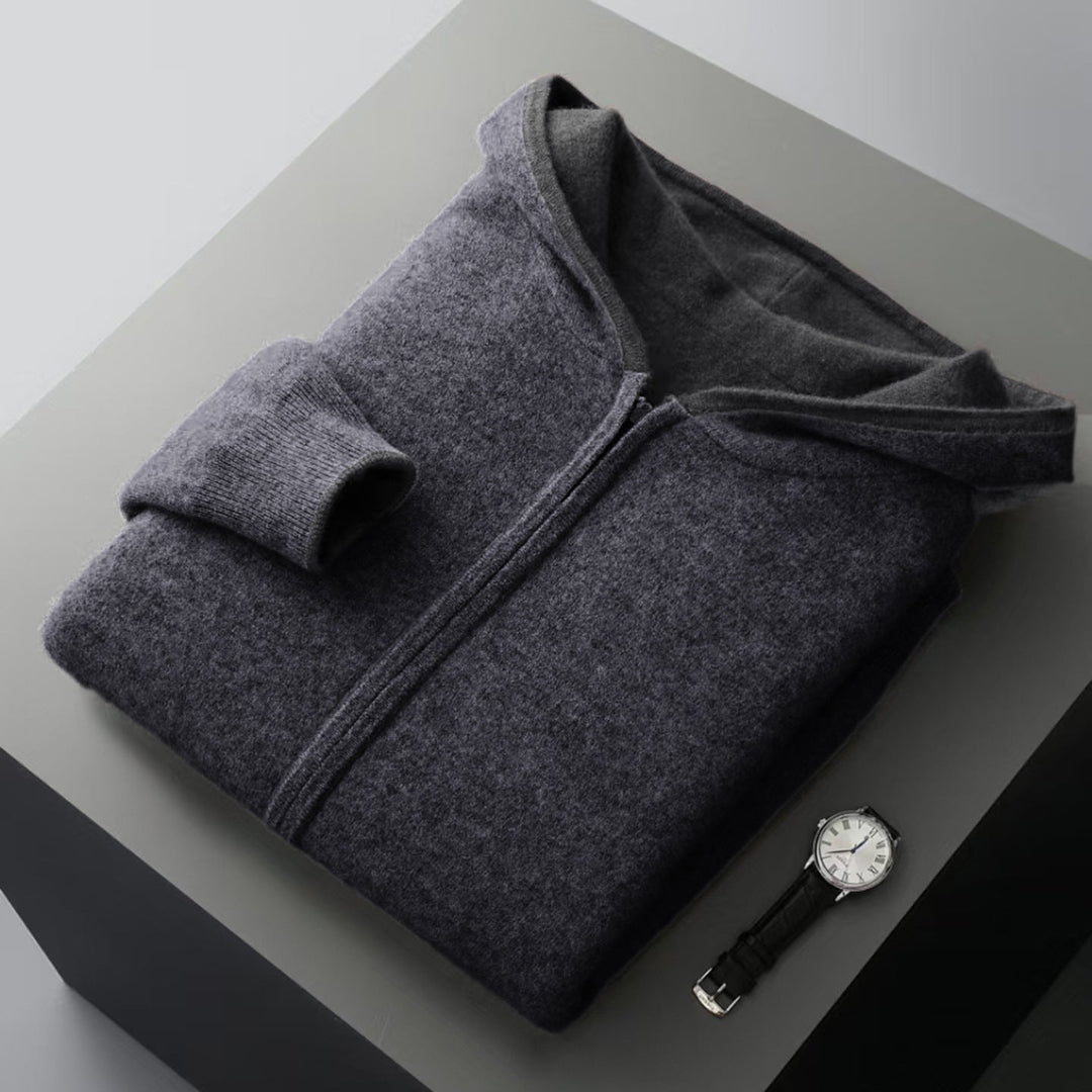 Herren Langarm Hoodie Mit Reißverschluss | Freizeitstil