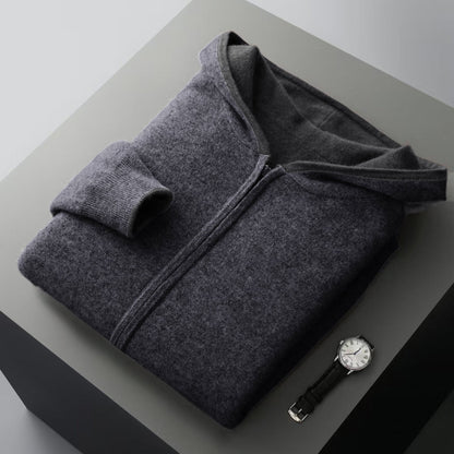 Men's Long Sleeve Zip-Up Hoodie | Casual Style