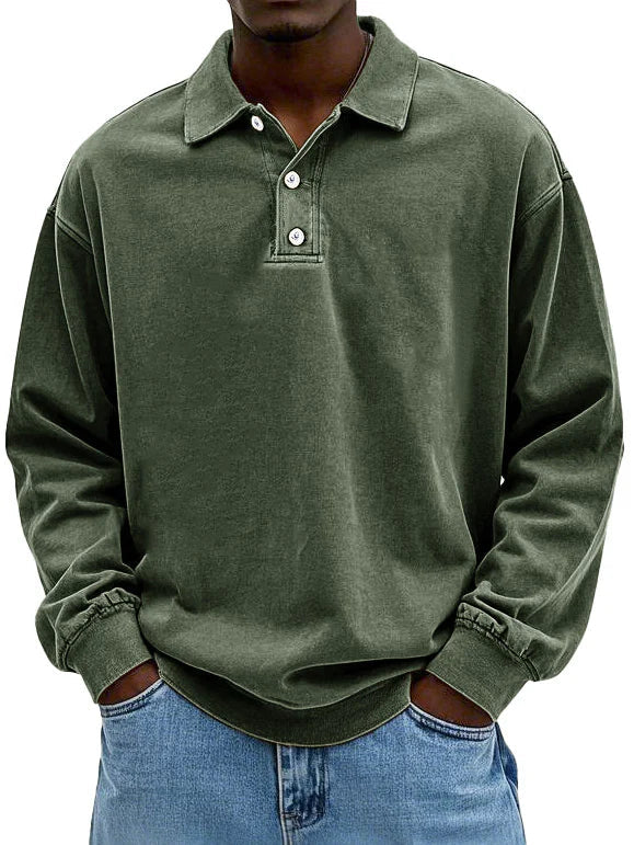 Martin | Stylisches Langarm-Poloshirt