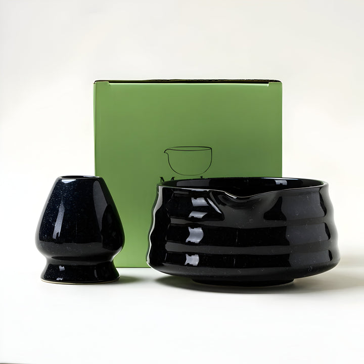Ensemble Matcha – Un ensemble traditionnel pour préparer le matcha avec bol, parfait pour se détendre à la maison.