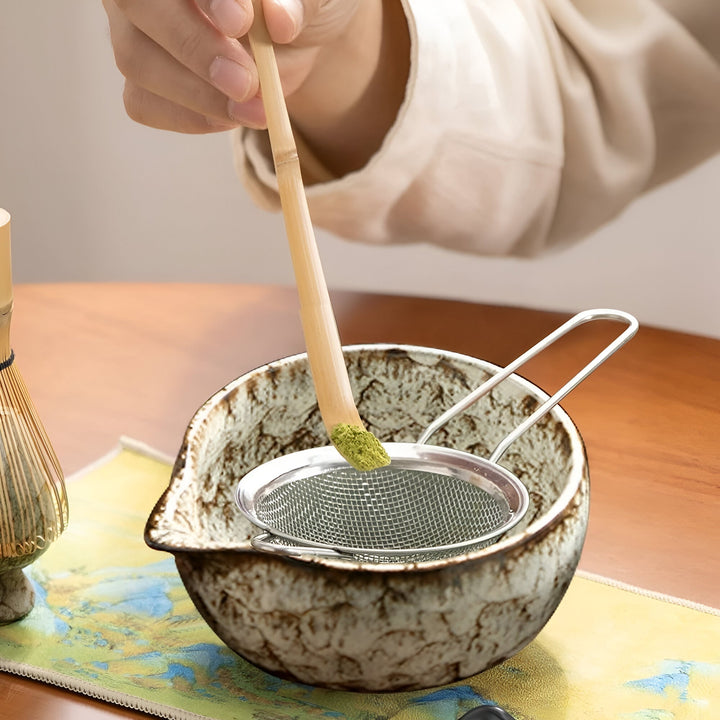 Set Matcha – Service à thé traditionnel en cadeau, 6 pièces pour la cérémonie du thé en matériaux de haute qualité