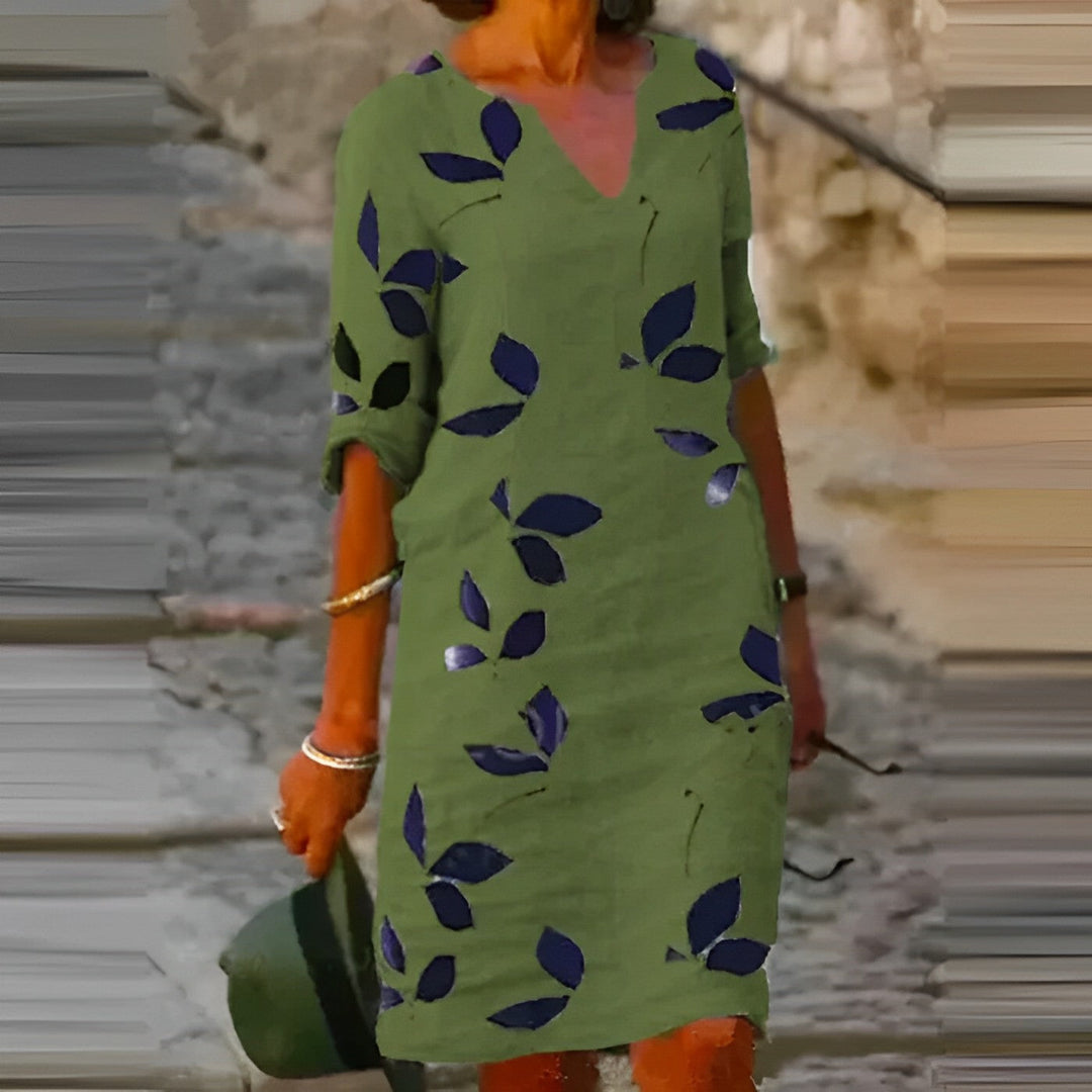 Mavis | Vintage-Sommerkleid für Damen mit kurzen Ärmeln und V-Ausschnitt | Mini 2