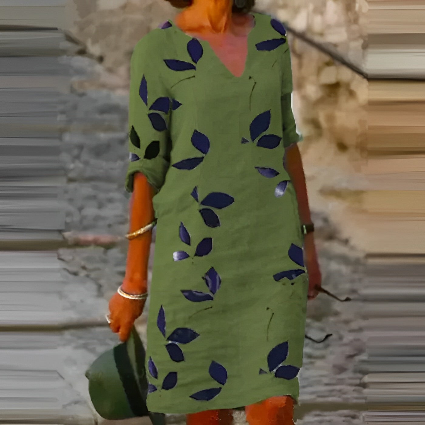 Mavis | Vintage-Sommerkleid für Damen mit kurzen Ärmeln und V-Ausschnitt | Mini 2