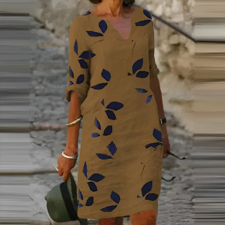 Mavis | Vintage-Sommerkleid für Damen mit kurzen Ärmeln und V-Ausschnitt | Mini 3