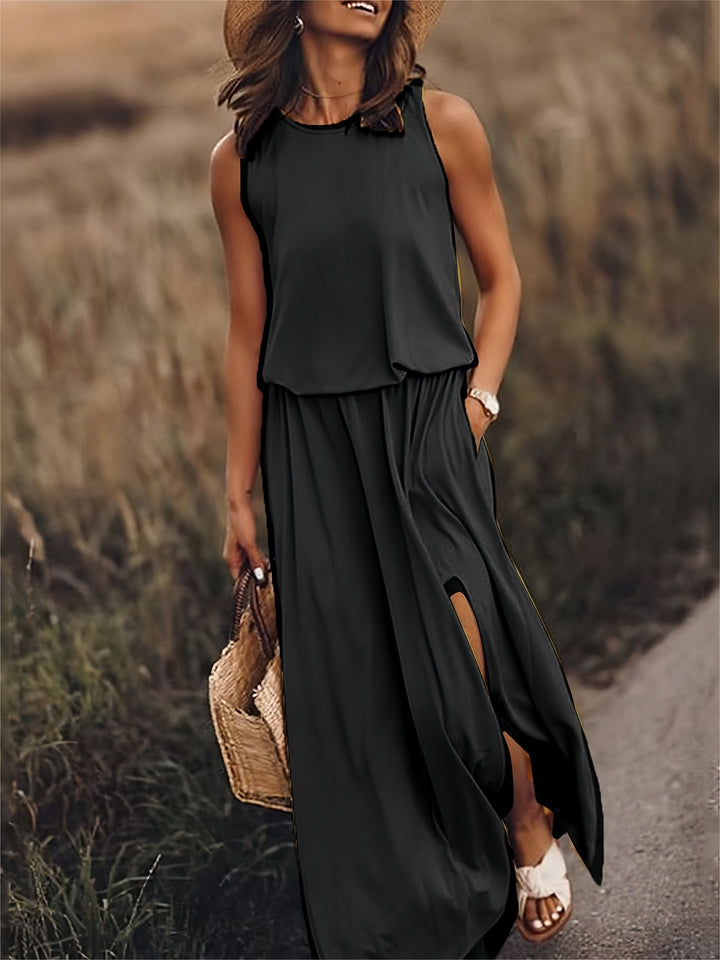 Lena | Ärmelloses Maxikleid
