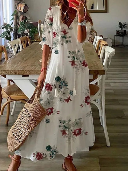 Michaela - Boho-Kleid mit Bauchbedeckung 6