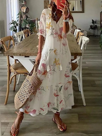 Michaela - Boho-Kleid mit Bauchbedeckung 8